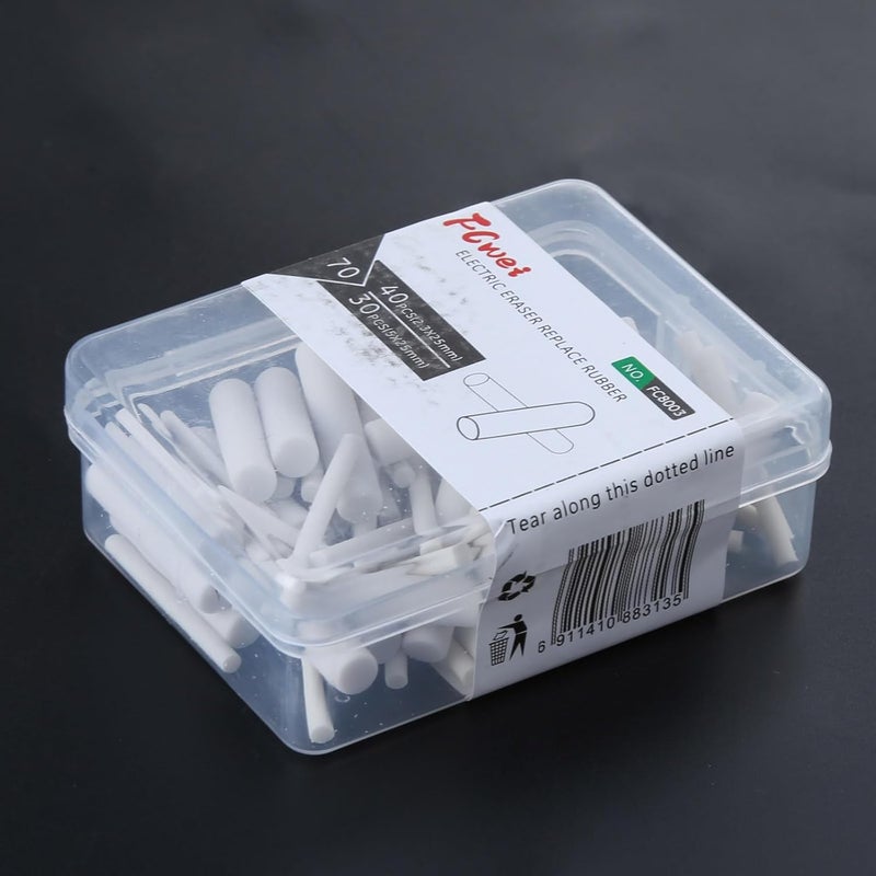 KARALIN 70Pcs Electric Eraser Refills Small Large Eraser Refills Diameter 2.3mm/5mm with for Case Mechanical Pencil Eraser Refil - Image 5